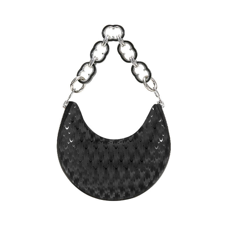HALF MOON LARGE Black Raindrop