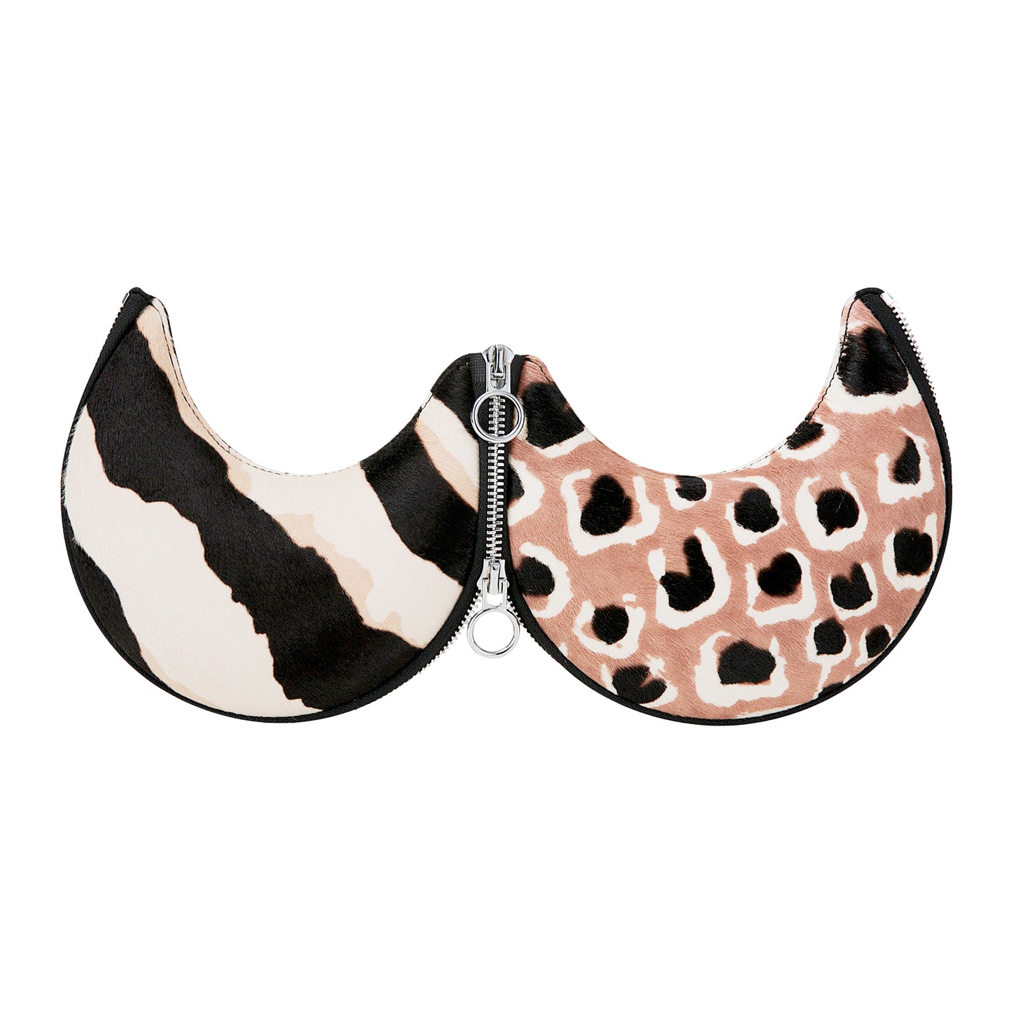 HALF MOON LARGE Colorful Zebra